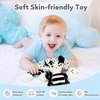 TSYAN Car Seat Toys for Babies 0-6 Months,Hanging Rattle Toys for Crib Mobile, Baby Spiral Hanging Stroller Black and White High Contrast Baby Toys for Newborn 0 3 6 9 12 Months Baby Boys Girls (BEE)
