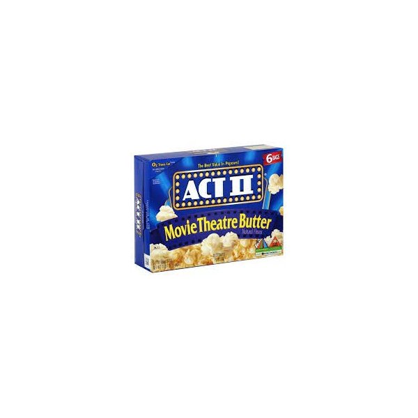 Microwave Popcorn Act II Movie Theatre Butter 8.25 oz