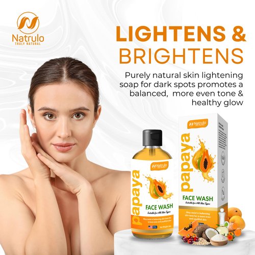 Papaya Soap Face & Body Wash – Natural Skin Brightening Papaya Soap for Dark Spots, Hyperpigmentation – Reduce Acne, Cleanse Scars, Even Skin Tone – Kojic Acid Turmeric Body Soap Cleanser Made in USA