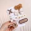 Leadigol Hair Clips for Girls, 9PCS Alligator Barrettes, Cute Plush Hairpin Simple Side Clip Bangs Clip, Handmade hair accessories for women