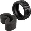 Shaluoman 8pcs 1/10 on Road Soft Tires Tyres Fit for RC 1:10 Touring On Road Car Wheels Rim Black