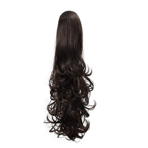 Liasun 20&quot; 190g Curly Claw Clip Ponytail Hair Extension, Synthetic Hairpiece Long Curled Wavy Pon...