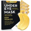 20Pcs/10Pairs Under Eye Patches Gold for Dark Circles, Puffy Eyes, and Wrinkles, 24K Gold Eye Mask for Face, Eye Cream for Men and Women