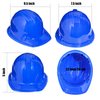 Sumind 48 Packs Construction Party Hats Kids Plastic Worker Helmet Bulk Toy for 3-8 Years Children Dress up Party Supplies(Blue)