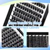 Hannahool 120pcs D Curl Individual Wide Stem Cluster DIY Eye Lashes Extensions Mixed 10-12-14-16mm/14-16-18mm/12-14-16mm Makeup Dramatic Volume Lashes (mixed 14-16-18mm)
