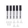 5pcs 10ml Empty Mascara Tube with Eyelash Wand, Eyelash Cream Container Bottle with Funnels Transfer Pipettes