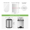 180 Counts 2 Gallon (1.8-2 Gal) Small Trash Bags Garbage Bags by RayPard, fit 1.6,1.8,2,2.2 Gal Waste Basket, 6.5-7 Liter Strong Trash Can Liners for Home Office Kitchen Bathroom Bedroom, Clear