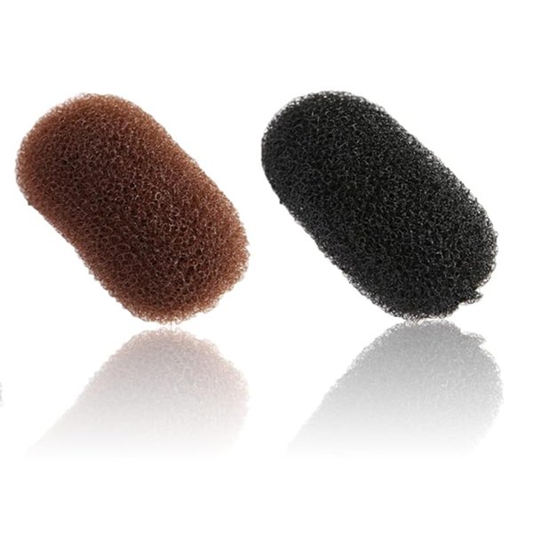 2 Pcs Black and Brown Charming Bump It Up Volume Inserts Hair Comb Do Beehive Hair Style Tool Hair Pads, Do Beehive Hair Base Styling Clip Accessories for Women Lady Girl Hair Accessories