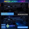 Car Led Strip Lights,Interior Lights,Ambient Lighting Kit With RGB 16 Million Colors Fiber Optics&Music Sync Rhythm,USB Neon Light Accessories for Center Console&Dashboard,Upgraded Version