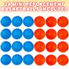 ArtCreativity Mini Replacement Basketballs for Desktop Basketball Arcade Game, Set of 24, Plastic Basketball Toys in Blue and Orange, Accessories for The Desktop Basketball Shooting Game