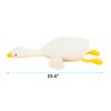 OPHRBU Goose Stuffed Animal Pillow Toy,Cute Giant Goose Plush Duck Stuffed Animal Hugging Pillow,Super Soft Swan Stuffed Animal Sleeping Pillow for Kids and Adults. (White, 25.6)