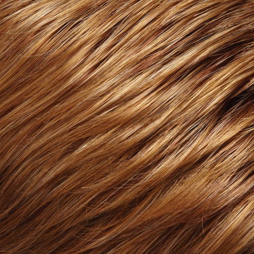Classy Ponytail Color 27MB Med Red-Gold Shortcake Easihair Hairpieces 5.5" Length Reversible Claw Clip Attachment Synthetic Wavy Layered Pony Clip On Bundle MaxWigs Hairloss Booklet