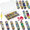 25 Pieces Fingerboards Set Mini Finger Skateboard Fingertip Movement Party Favors Finger Skate Include Replacement Wheels and Tools