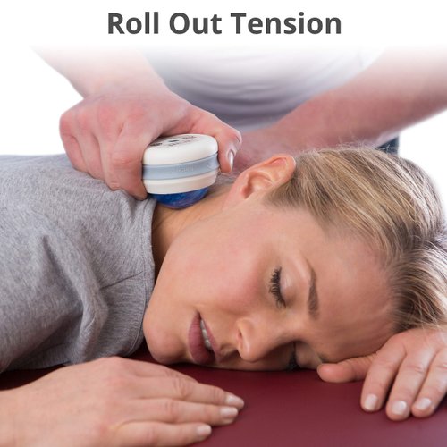 Body Back Manual Massage Roller Ball, Roller Massager, Self Massager, Lacrosse Ball Massager, Back Massage Tool, Self Massage Ball for Sore Muscle & Joint Pain (Blue)