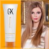 GK HAIR Global Keratin ThermalStyleHer Hair Cream (3.4 Fl Oz/100ml) - Thermal Styling Blow Dry Heat Protectant Cream - Anti Frizz Damage Protection Styling Cream for All Hair Types