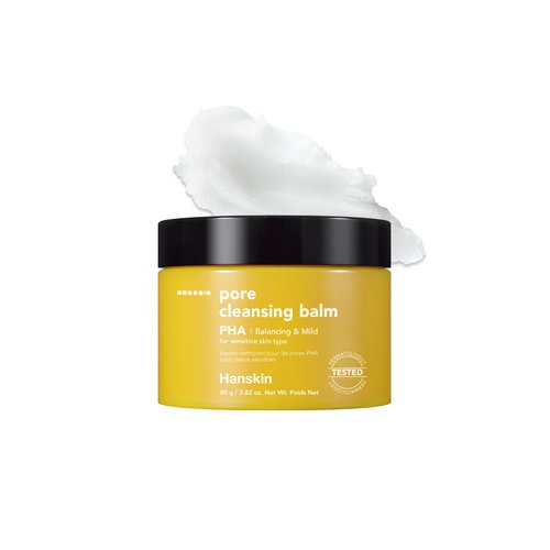 Hanskin PHA Pore Cleansing Balm, Gentle Blackhead Cleanser and Makeup Remover for Sensitive Skin [PHA/2.82 oz]