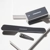 Tweezerman Manicure Kit Includes Nail Clipper Nail Buffer Block 2 Nail Files, Black