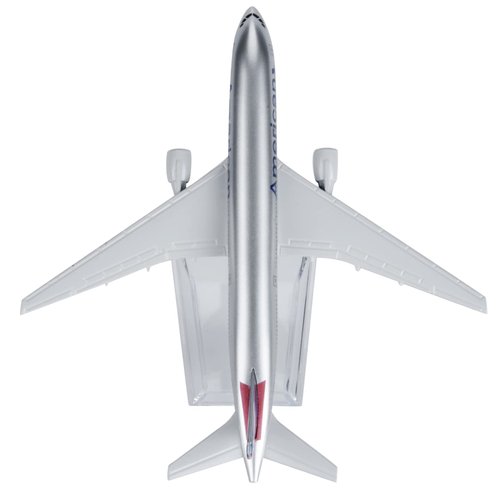 ZEZEFUFU 1/400 Scale American B777 Airplane Model Alloy Plane Model with Display Stand Aviation Science Exhibition Model