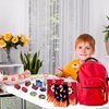 HIPVVILD Fire Truck Party Favors - 72 Pcs Firefighter Birthday Party Supplies Include Gift Bag, Wristband, Button Pin, Fire Truck Toy, Keychain, Tattoo, Firefighter Party Favors for Kids Game Prizes