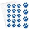 Harloon 20 Sheets 300 Pcs Paw Prints Temporary Tattoos Paws Foot Temporary Tattoo Removable Dog Paw Tattoo Stickers for Women Face Body Arm(Blue)