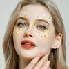 3090 Pcs Self-Adhesive Rhinestone Stickers Face Gems Stick On Hair Jewels Eye Gems Body Glitter Jewel Stickers For DIY Crafts Nail Makeup Decor Scrapbooking Embellishments 4 Sizes 3/4/5/6 mm(Green)