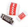 Game Party Supplies Chocolate Bar Medkit Labels With Foil Wrappings For Birthday Party Game Birthday Party Decorations (24+24 Count)