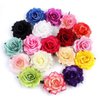 VEICOSTT Women Rose Flower Hair Clip Hair Accessories Flower Brooch Pin ZFJ11 (Yellow)