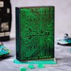 Circuit Neon Green Playing Cards with Free Card Game eBook, Creative Deck of Cards, Premium Card Deck, Cool Poker Cards, Unique Bright Colors for Kids & Adults, Computer Themed, Black Playing Cards
