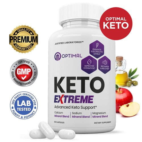 Optimal Keto Extreme Pills 1675MG New & Improved Formula Contains Apple Cider Vinegar Extra Virgin Olive Oil Powder Green Tea Leaf 60 Capsules