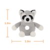Apricot Lamb Baby Raccoon Soft Rattle Toy, Plush Stuffed Animal for Newborn Soft Over 0 Months (Raccoon, 6 Inches)