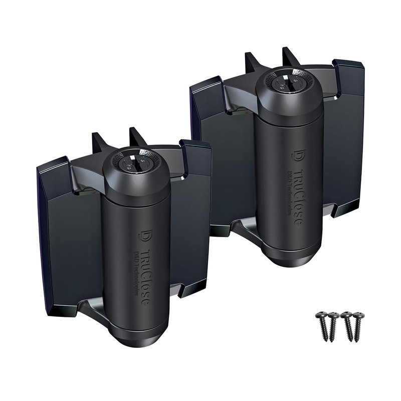 D&D Technologies TCA1L2S3BTS TruClose Regular Duty Gate Hinges, Self Closing Gate Hinges for Meta...