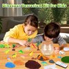 RONSTONE Dinosaur Toys for Boys - Dinosaur Terrarium Kit for Kids - Christmas Birthday Gifts for Boys Ages 4 5 6 7 8 Year Old - Light Up DIY Dinosaur Arts and Crafts for Boys and Kids