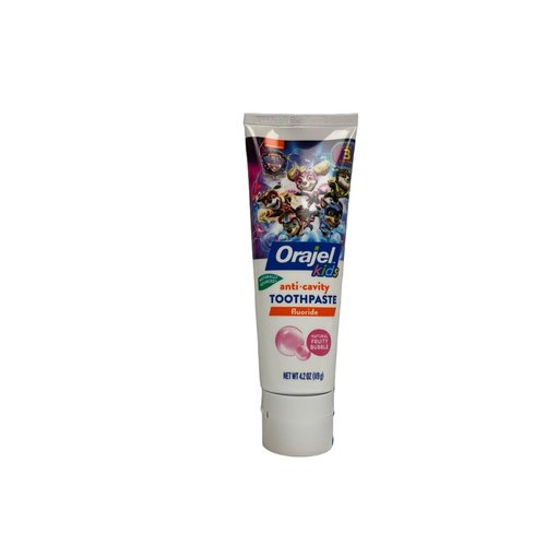 Orajel Kids Paw Patrol Anti-Cavity Fluoride Toothpaste, Natural Fruity Bubble Flavor, 4.2oz
