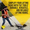 T&T Tools Lid Sling Hook - Lift Manhole Covers & Storm Drain Cover, Versatile Lifting Hooks, Rigid Steel Tool Hook for Moving (Short & Long)