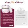 Qopoto Body Powder Puff and Container for Dusting Powder, Baby Women Powder Puff and Powder Case for Bath and Travel (Romantic Flowers)
