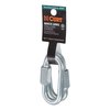CURT 82903 Threaded Quick Link Trailer Safety Chain Hook Carabiner Clips, 5/16-Inch Diameter, 1,760 lbs., 2-Pack