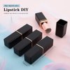 Allwon 10Pcs Black Empty Lipstick Tubes DIY Lip Balm Container (Square Tube)