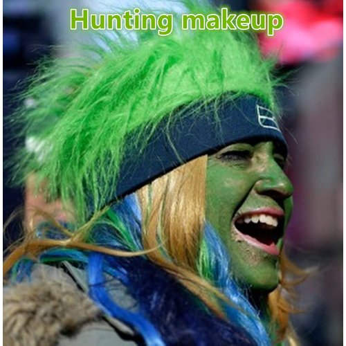 Go Ho 3 Colors Camo Face Paint Sticks,Waterproof Cream-blendable Sticks,Hunting Face Body Paint Professional Foundation SFX Makeup,Safe Face&Lip Smacking for Halloween(Green+Black+Brown)