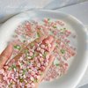 3D Flower Nail Charms, 60PCS 3D Flower Nail Art Rhinestones Pink Pale Pink Mixed Pearl Rose Designs Spring Blossom Acrylic Floral Nail Supplies with Pearls Manicure Decorations DIY Crafts