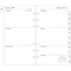 2024 Weekly & Monthly Planner Refill, 3-3/4" x 6-3/4", January 2024 - Dec 2024, Personal/Compact/Size 3