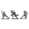 IRON WIND METALS 3 Piece 3-Stage Ninja Set - 100% Lead-Free Pewter - Classic Fantasy Miniatures for 28mm Table Top Games - Made in USA - RAL Partha Miniatures