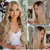 Highlight Lace Closure Wig Human Hair, Highlights Ombre Ash Brown to Beige and Plaitnum Blonde Lace Front Straight Wigs 9A Brazilian Vigin Hair Glueless Lace Front Wigs Pre Plucked Hairline for Women