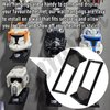 Fennoral 4 Pack Wall Mount/Wars Helmet Display Shelf for Lego Star Wars Helmet Compatible with All Standard Lego Helmets, Sturdy and Sleek - Black