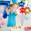 Baseball Balloons 7th Birthday Decorations for Boys, Baseball Party Decorations Baseball Sports Theme Party Supplies, 40 inch Foil Number Balloons Number 7 Balloon Blue Red White Sports Balloon Kits