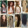 Aguacor Synthetic Textured Dreadlocks Straight Double Ended Dreadlock Extensions with Texture 20inches 10 Strands Thin Soft DE Dreadlock Extensions for Women (10 Strands, 30#)