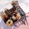 Hair Accessories Set for Women, Ponytail Holders, Hair Scrunchies, Hairbands, Scrunchy Hair Ties, Hair Styling Tool Set (1163PCS(brown)