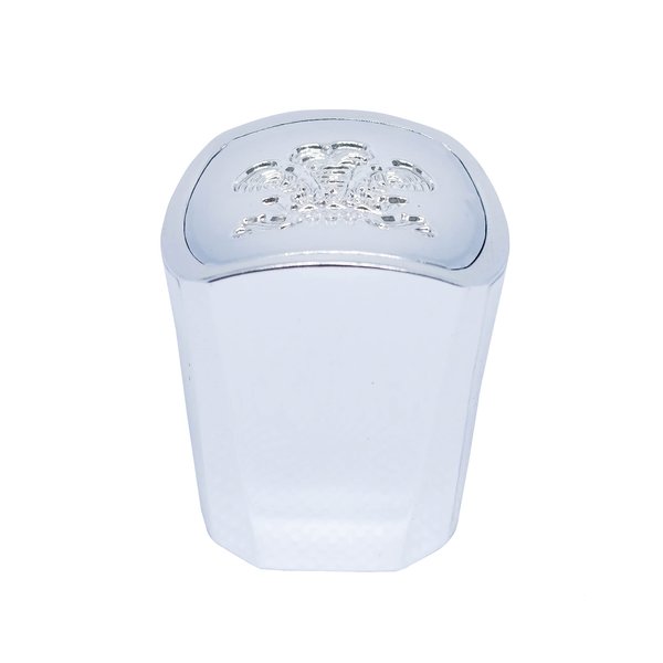 Silver Mountain Water Perfume Bottle Cap. Silver Round Plastic Cap. Generation 3. Fits 30ml, 50ml, 100ml, 120ml bottles.