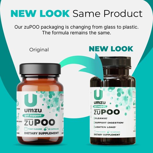 UMZU zuPoo 15-Day Gut Cleanse & Poop Pills, Cascara Sagrada + Magnesium Citrate – Colon Cleanse for Men & Women – Bloat & Constipation Relief – 30 Capsules