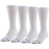 MediPeds womens Peds Crew With Non-binding Top Cushion 4 Pairs diabetic socks and shoe insoles, White, Men s 6-9 Women 7-10 US