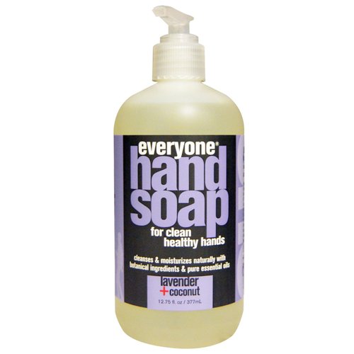 Everyone Botanical Lavender + Coconut Hand Soap & Everyone Botanical Apricot + Vanilla Hand Soap Bundle, 12.75 oz each